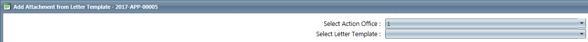 Add Attachment from Letter Template Screen
